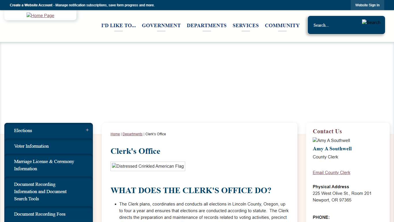 Clerk's Office Lincoln County, OR